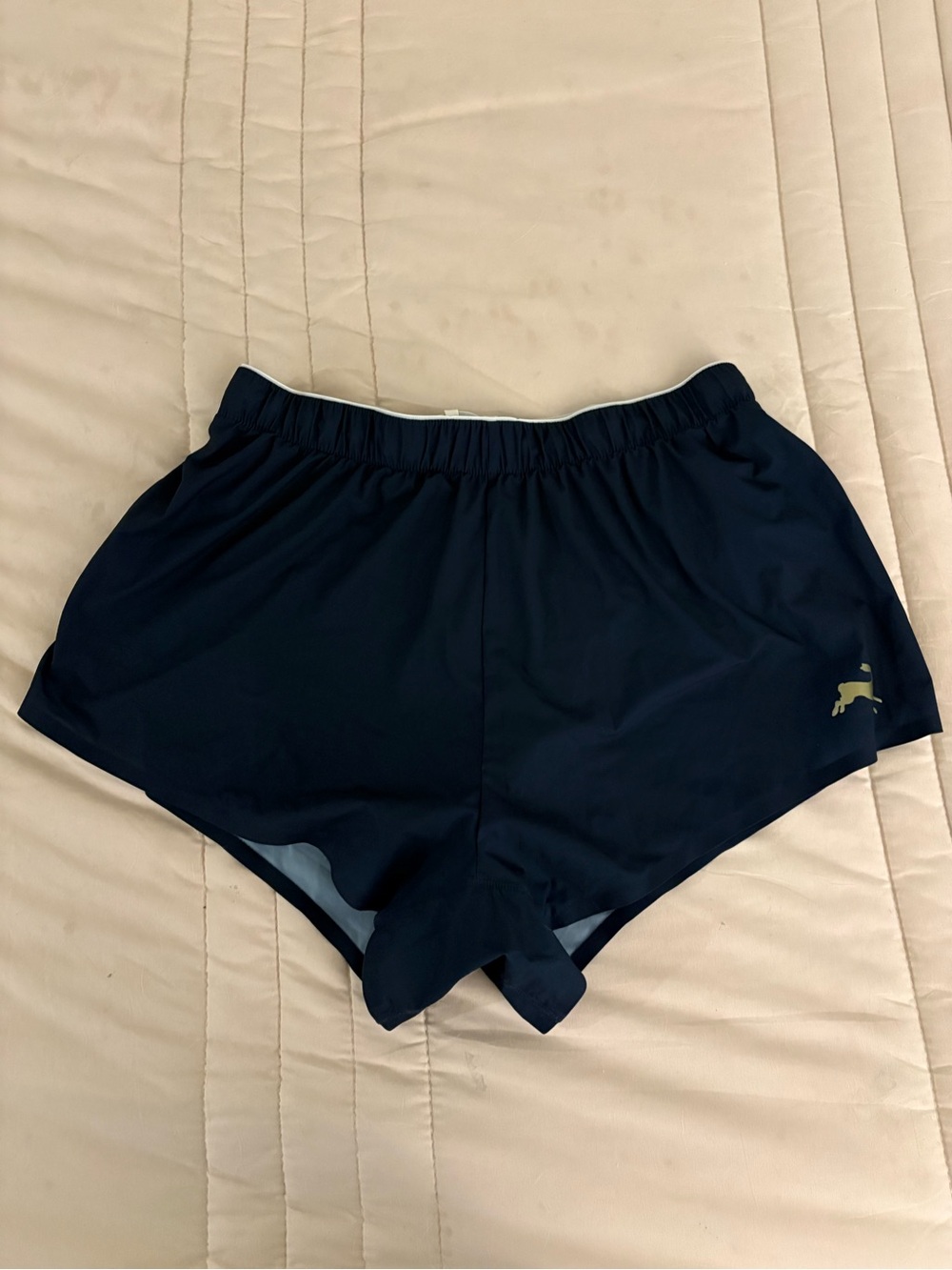 Tracksmith Men’s Navy Strata Running Shorts 3”
